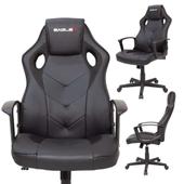 Imagem do produto Cadeira Gamer Escritório EagleX S1 Reclinável Giratória Ajuste de Altura e Modo Balanço