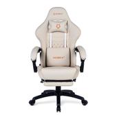 Imagem do produto Cadeira Gamer Husky Tempest 700, Até 145kg, Almofadas, Reclinável 150º, PU, Descanso para Pés, Branca - HCG700BR