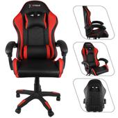 Imagem do produto Cadeira Gamer XTreme Preta Vermelha Design Racing Reclinável 155 360 Suporta 130kg