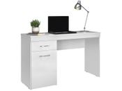 Imagem do produto Escrivaninha Mesa Escritório Vitória 1 Gaveta 1 Porta 120cm Branco