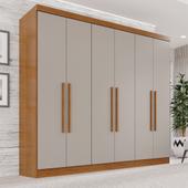 Imagem do produto Guarda-Roupa Casal 6 Portas 2 Gavetas França Cinamomo/Off White