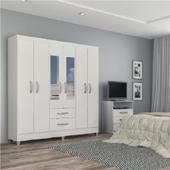 Imagem do produto Guarda Roupa Casal Espelho 6 Portas 2 Gavetas Real Atualle