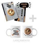 Imagem do produto Kit Devocional Café Com Deus Pai  Junior Rostirola Edição 2026 Caneca Branca Lançamento