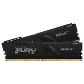 Imagem do produto Memória RAM Kingston Fury Beast, 64GB (2x32GB), 3600MHz, DDR4, CL18, Preto - KF436C18BBK2/64