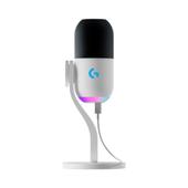 Imagem do produto Microfone Condensador Gamer Logitech G Yeti GX com RGB LIGHTSYNC, USB Plug and Play para Gravação de Conteúdo e Streaming,Branco- 988-000575