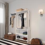 Imagem do produto Organizador de Roupas Exclusivo Arara Itália Branco Moveise