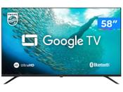 Imagem do produto Smart TV 58" 4K UHD LED Philips 58PUG7019/78 Wi-Fi Bluetooth Google Assistente 3 HDMI 2 USB