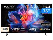 Imagem do produto Smart TV 75" TCL 4K UHD LED HVA Google TV 75P6K 2025
