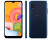Imagem do produto Smartphone Samsung Galaxy A01 32GB Azul Octa-Core - 2GB RAM Tela 5,7” Câm. Dupla + Câm. Selfie 5M