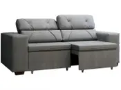 Imagem do produto Sofá Retrátil Reclinável 3 Lugares Suede