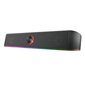 Imagem do produto Soundbar Gamer GXTrust 619 Thorne, LED RGB, 2 Canais Stereo, 12W, 3.5mm, USB, Preto - 24007