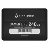 Imagem do produto SSD Rise Mode Gamer Line, 240GB, SATA III, Leitura: 530MB/s, Gravação: 520MB/s, Preto - RM-SSD-240