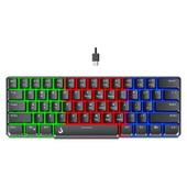 Imagem do produto Teclado Semi Mecânico Gamer Rise Mode G2 Mini, RGB, USB-C, Layout 60%, Preto - RM-TG-02-B