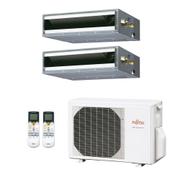 Ar Condicionado Multisplit Bi 18000 Btu(2x9000) Quente/frio - Inverter - Fujitsu - 220v - Arbg09llta / Aobg18lac2