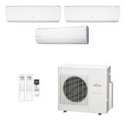 Ar Condicionado Multisplit Tri 39000 Btu(9000+12000+18000) Quente/frio – Inverter – Fujitsu – 220v – Asbg09lmca Asbg12lmca Asbg18lfca / Aobg3