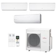 Ar Condicionado Multisplit Tri 45000 Btu(9000+12000+24000) Quente/frio - Inverter - Fujitsu - 220v - Asbg09lmca Asbg12lmca Asbg24lfca / Aobg3