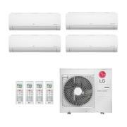Ar Condicionado Multisplit Quad 45000 Btu(3x9000+18000) Quente/frio - Inverter - LG - 220v - Amnw09gsja0 Amnw18gska0 / A4uw30gfa2