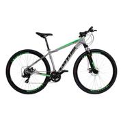 Bicicleta Cairu Lotus Disc M Aro 29 Susp. Dianteira 21 Marchas - Cinza/verde