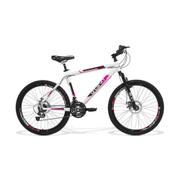 Bicicleta Gts M1 Walk New Disc H Aro 26 Susp. Dianteira 21 Marchas - Branco/roxo