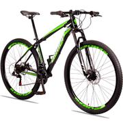 Bicicleta Dropp Aluminum Disc M Aro 29 Susp. Dianteira 21 Marchas - Preto/verde