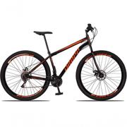 Bicicleta Dropp Sport Disc M Aro 29 Rígida 21 Marchas - Preto/laranja