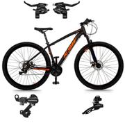 Bicicleta Ksw Xlt Disc H Aro 29 Susp. Dianteira 21 Marchas - Preto/laranja