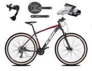 Bicicleta Ksw Xlt Disc H Aro 29 Susp. Dianteira 27 Marchas - Preto/vermelho