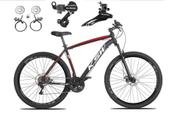 Bicicleta Ksw Xlt Disc H Aro 29 Susp. Dianteira 24 Marchas - Preto/vermelho