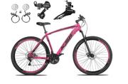 Bicicleta Ksw Xlt Disc H Aro 29 Susp. Dianteira 24 Marchas - Rosa/preto