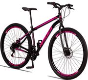 Bicicleta Raider Sport Aro 29 Susp. Dianteira 21 Marchas - Preto/rosa