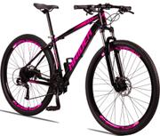 Bicicleta Raider Z3x Disc H Aro 29 Susp. Dianteira 27 Marchas - Preto/rosa