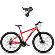 Bicicleta Absolute Nero 5 Aro 29 Susp. Dianteira 21 Marchas - Vermelho