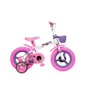 Bicicleta Styll Bubu e as Corujinhas Aro 12 Rígida 1 Marcha - Branco/rosa