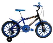Bicicleta Dalannio Bike Kids Aro 16 Rígida 1 Marcha - Azul/preto