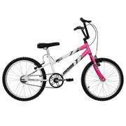 Bicicleta Ultra Bikes Pro Tork Ultra Aro 20 Rígida 18 Marchas - Branco/rosa