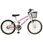 Bicicleta Kls Free Gold - Vb Aro 20 Rígida 1 Marcha - Branco/rosa