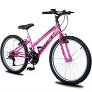 Bicicleta Dropp Sport Vb Aro 24 Rígida 18 Marchas - Rosa/preto