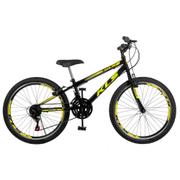 Bicicleta Kls Sport Gold Aro 24 Rígida 21 Marchas - Preto/amarelo
