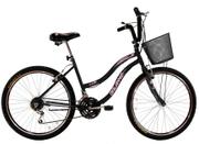 Bicicleta Dalannio Bike Beach Aro 26 Rígida 18 Marchas - Preto