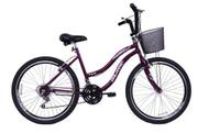 Bicicleta Dalannio Bike Beach Aro 26 Rígida 18 Marchas - Violeta