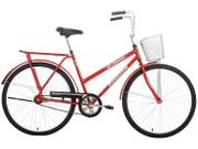 Bicicleta Houston Onix Aro 26 Rígida 1 Marcha - Vermelho