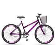 Bicicleta Kls Lady July Gold Aro 26 Rígida 1 Marcha - Branco/vermelho