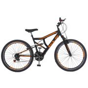Bicicleta Kls Gold Aro 26 Full Suspensão 21 Marchas - Laranja/preto