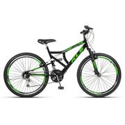 Bicicleta Kls Gold Aro 26 Full Suspensão 20 Marchas - Preto/rosa