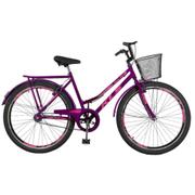 Bicicleta Mega Bike Lady Mary Aro 26 Rígida 1 Marcha - Violeta