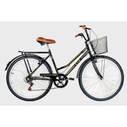 Bicicleta Kls Retrô Sport Vb Aro 26 Rígida 6 Marchas - Preto/dourado