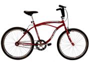 Bicicleta Dalannio Bike Beach Aro 26 Rígida 1 Marcha - Vermelho