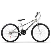 Bicicleta Ultra Bikes Chrome Line Rebaixada Aro 26 Rígida 18 Marchas - Cromado