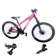 Bicicleta Vikingx Tuff 25 Aro 26 Susp. Dianteira 24 Marchas - Azul/preto