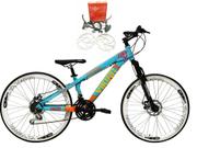 Bicicleta Vikingx Tuff 25 Aro 26 Susp. Dianteira 21 Marchas - Azul/branco